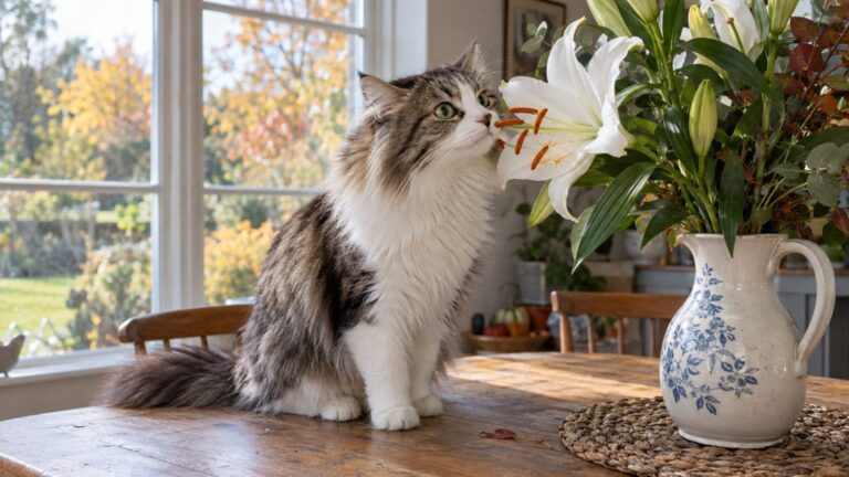 Chat a mangé un lys : pourquoi même le pollen est dangereux et ce qu'il faut faire tout de suite