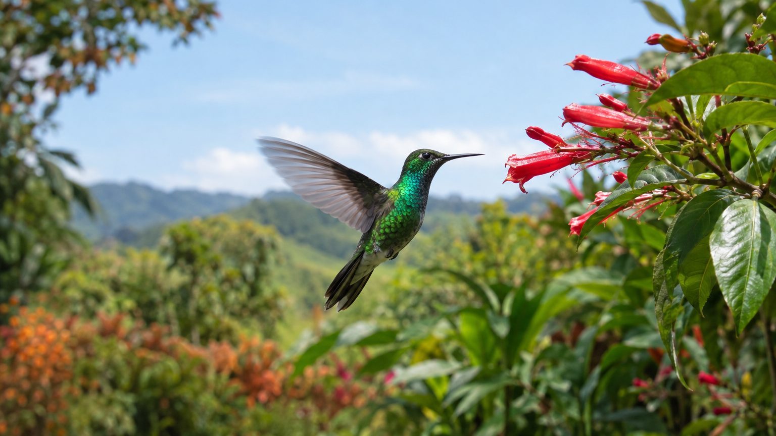 L'oiseau-mouche : le vol stationnaire et le métabolisme le plus rapide du vivant