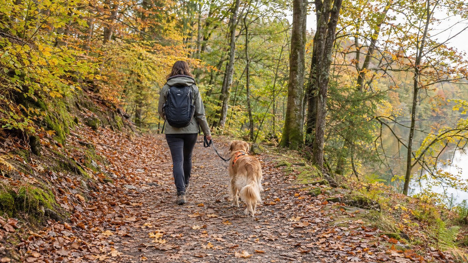 Promener son chien pendant la saison de chasse : règles, équipement et zones à éviter